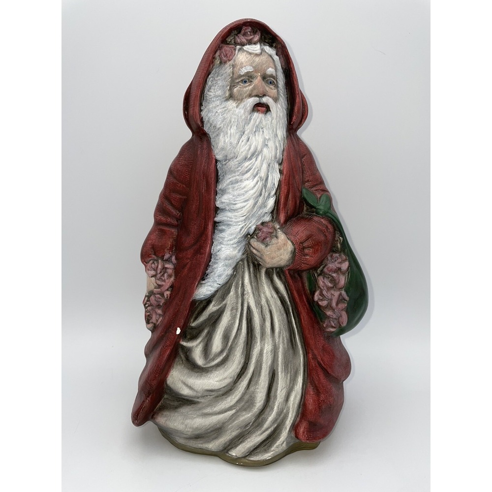 Atlantic Mold Company Santa Claus 11" Heavy Vintage Christmas Ceramic Figurine